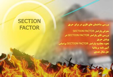 Section factors+حریق+پوشش حریق+ آزمون آتش نشانی